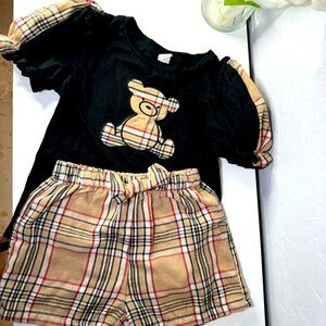 SHEIN outfit set shorts and shirt 6Y